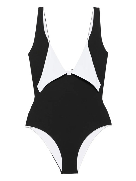  Fisico Bow-detail Swimsuit - Black 