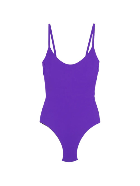  Fisico Crew-neck Swimsuit - Purple 