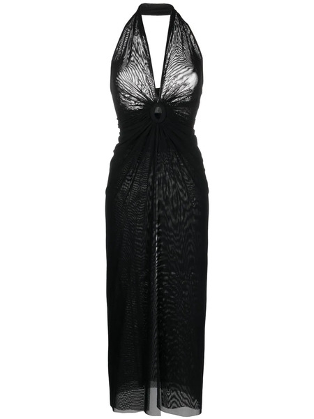  Fisico Halterneck Beach Dress - Black 