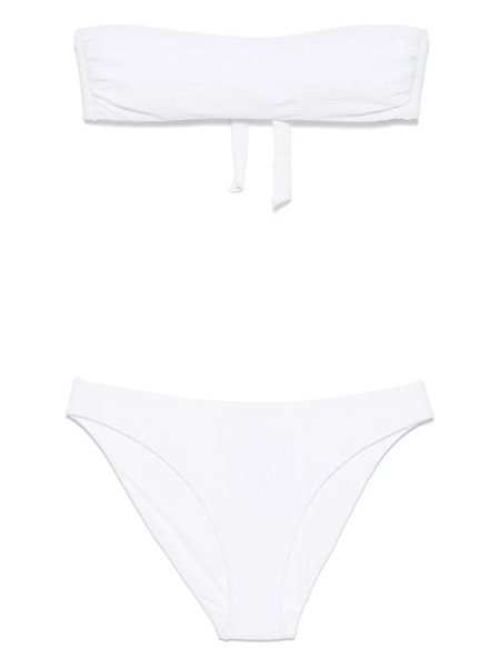  Fisico Patterned-jacquard Bikini - White 