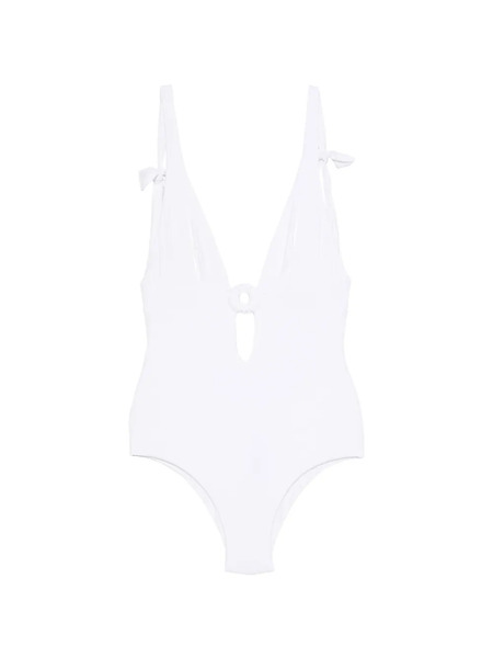  Fisico Ring-detail Swimsuit - White 