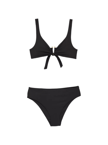  Fisico Ring Tie Swimsuit - Black 