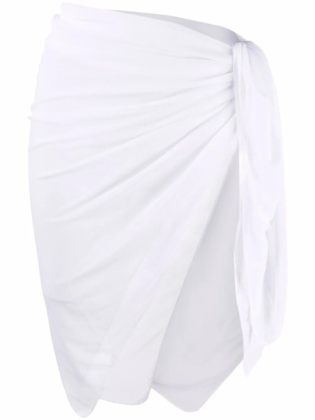 Fisico Sheer Wrap-around Sarong - White 