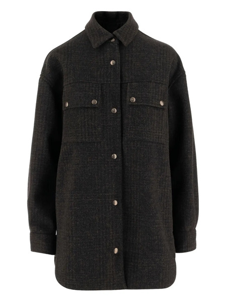  F.it Button-fastening Flap-pocket Shirt - Brown 