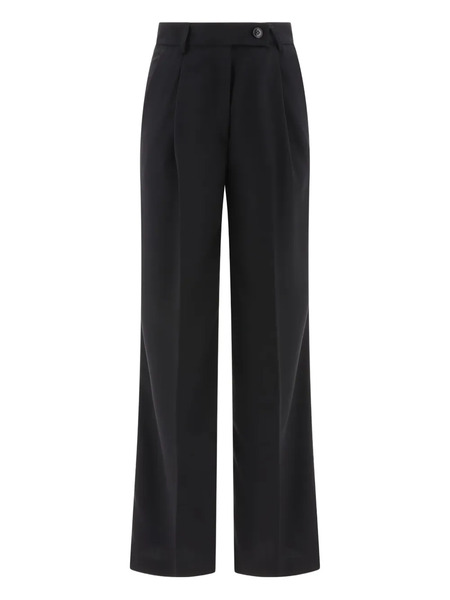  F.it Pleated-front Trousers - Black 