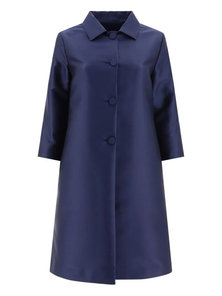  F.it Single-breasted Button Coat - Blue 