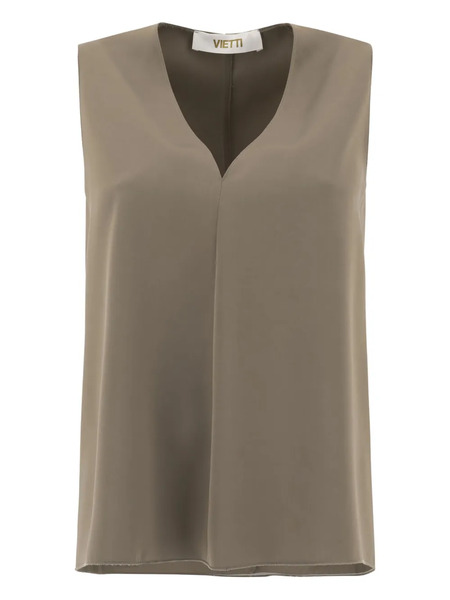  F.it V-neck Sleeveless Top - Brown 