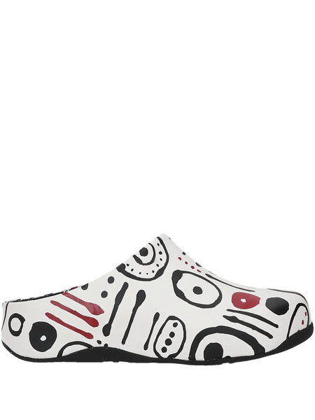  Fitflop Graphic-print Mules - White 