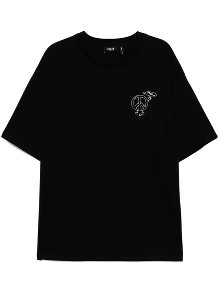  Five Cm Embroidered T-shirt - Black 