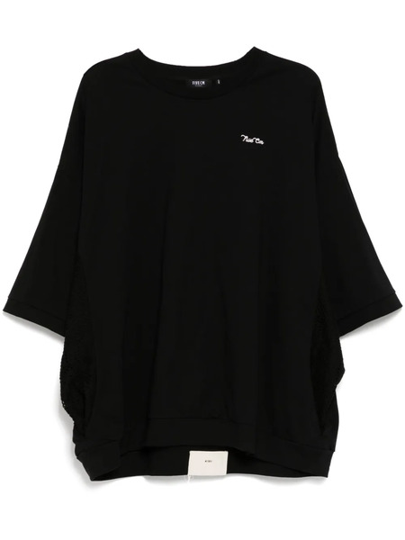  Five Cm Logo-embroidered T-shirt - Black 
