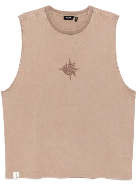  Five Cm Logo Embroidered T-shirt - Neutrals 