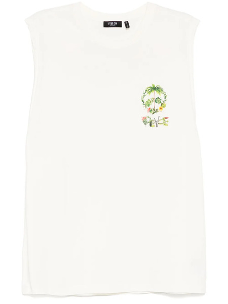  Five Cm Logo-print T-shirt Vest - White 