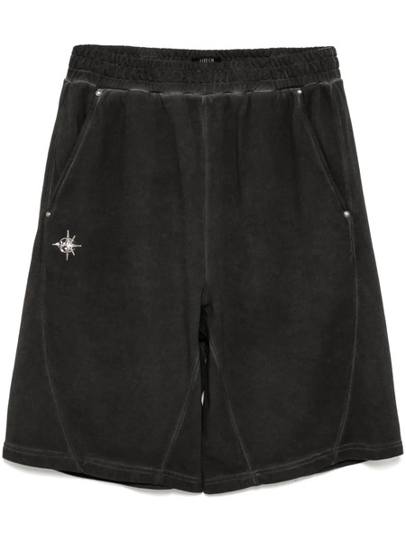  Five Cm Logo-studs Shorts - Grey 