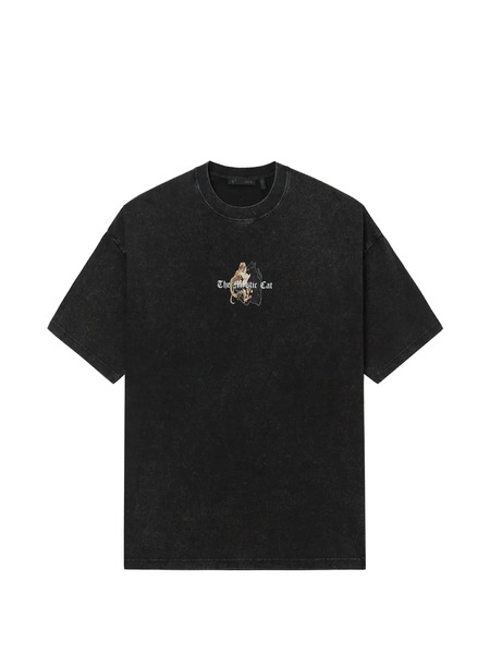  Five Cm Print Crewneck T-shirt - Black 