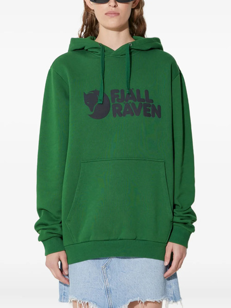  Fjällräven Logo Hooded Sweatshirt - Green 