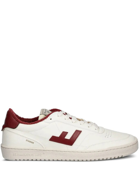  Flamingos Leather-panelled Terry-cloth Sneakers - Neutrals 