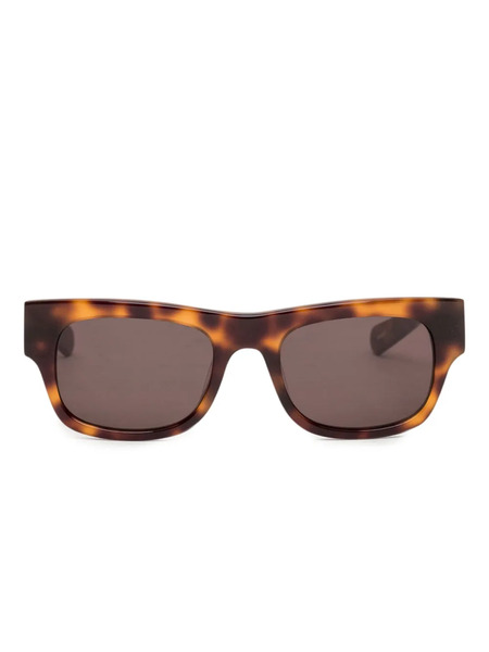  Flatlist Tortoiseshell Rectangle-frame Sunglasses - Brown 