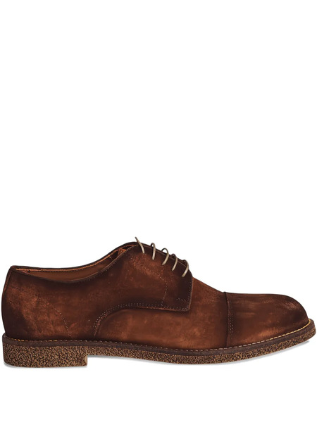  Flecs Suede Lace-up Derby Shoes - Brown 