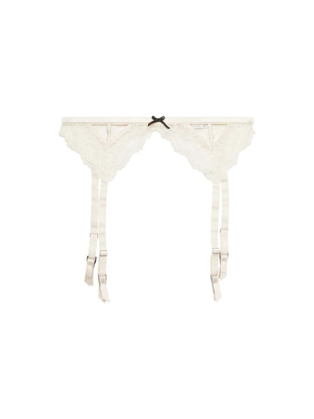  Fleur Du Mal Bianca Garter Belt - White 