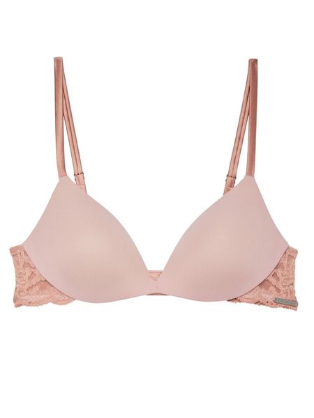  Fleur Du Mal Charlotte Lace Wireless Push-up Bra - Pink 