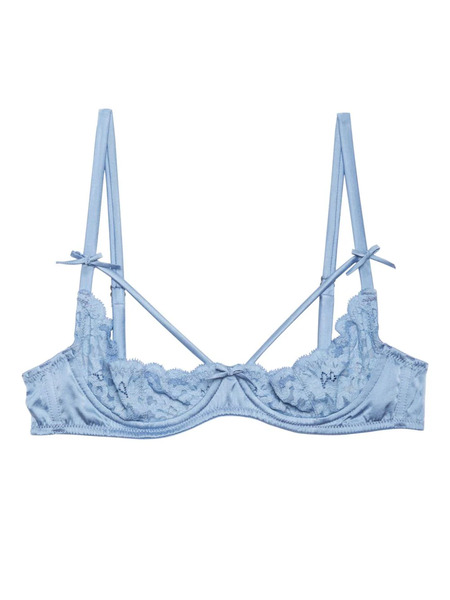  Fleur Du Mal Charlotte Peekaboo Bra - Purple 