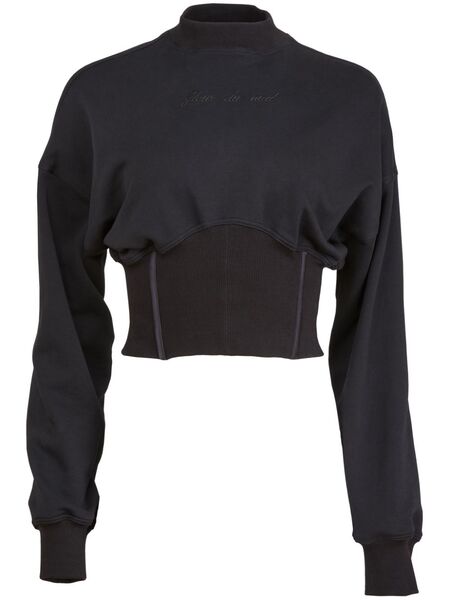  Fleur Du Mal Corset Sweater - Black 