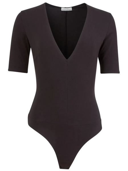 Fleur Du Mal Deep V-neck Bodysuit - Black 