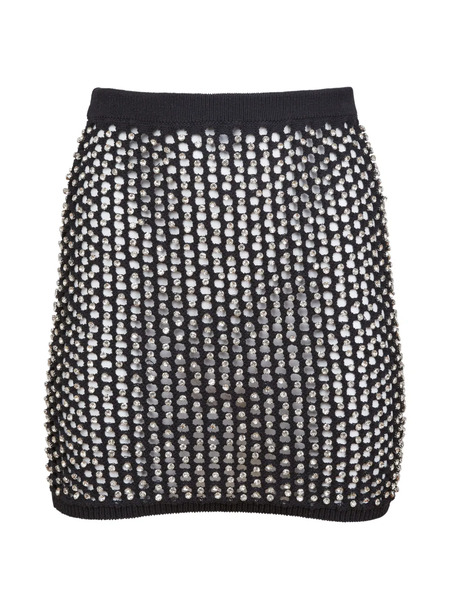  Fleur Du Mal Embellished Mini Skirt - Black 