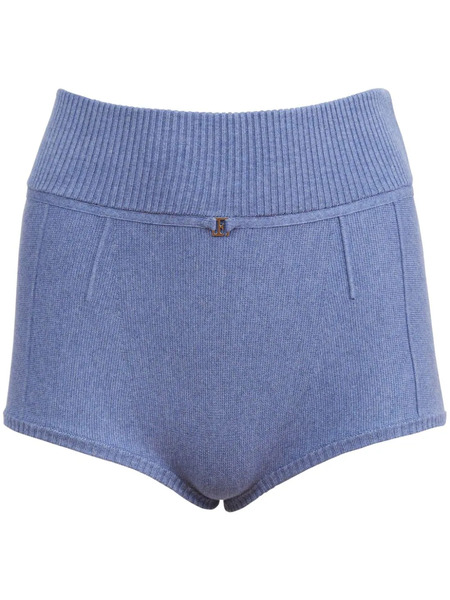  Fleur Du Mal Knitted Mini Shorts - Blue 
