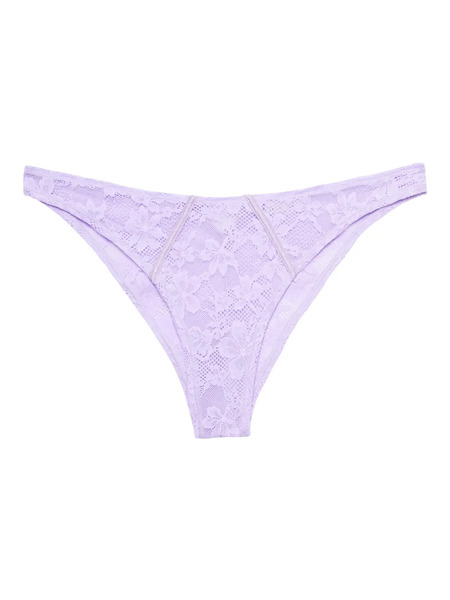  Fleur Du Mal Lace-trimmed Briefs - Purple 