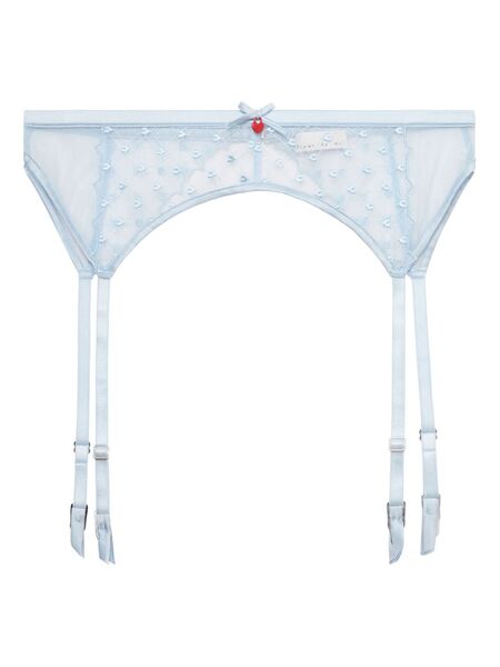 Fleur Du Mal Love Lock Garter Belt - Blue 