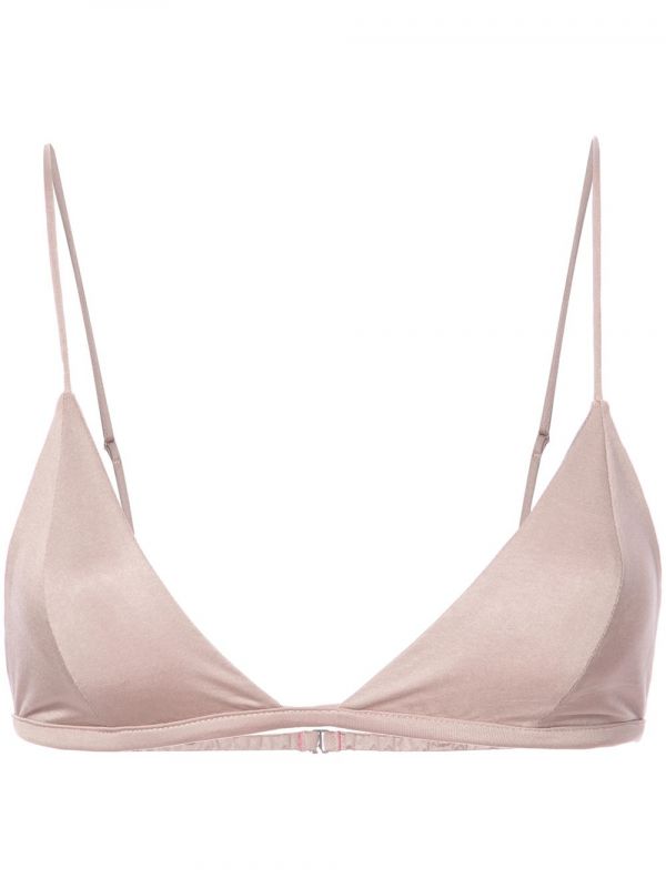  Fleur Du Mal Luxe Triangle Bra - Brown 