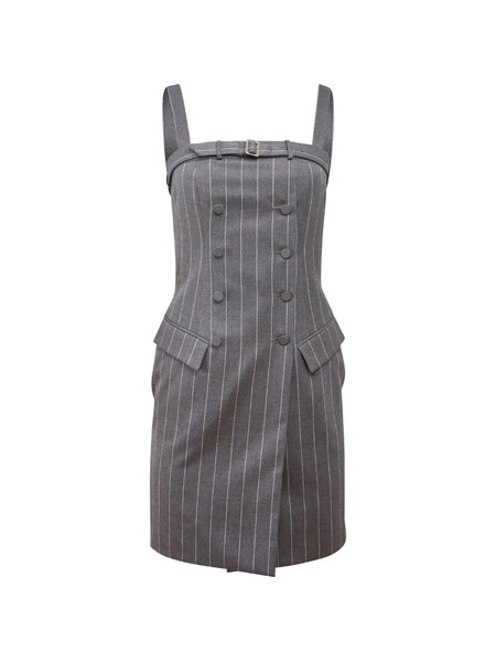  Fleur Du Mal Maxwell Mini Dress - Grey 