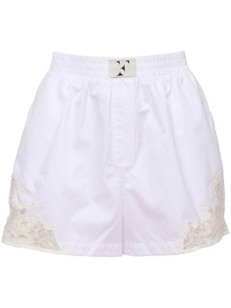  Fleur Du Mal Poplin Boxer Shorts - White 