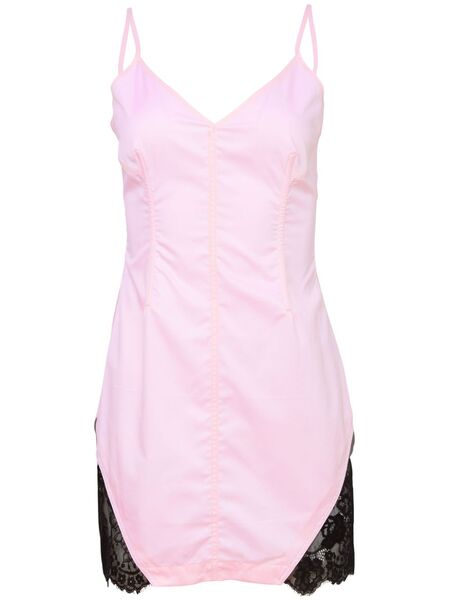  Fleur Du Mal Poplin Mini Dress - Pink 
