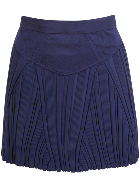  Fleur Du Mal Ribbed Mini Skirt - Blue 