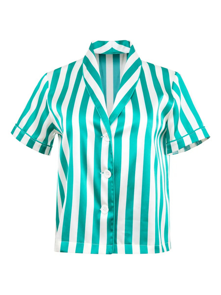  Fleur Du Mal Riviera Shirt - Green 