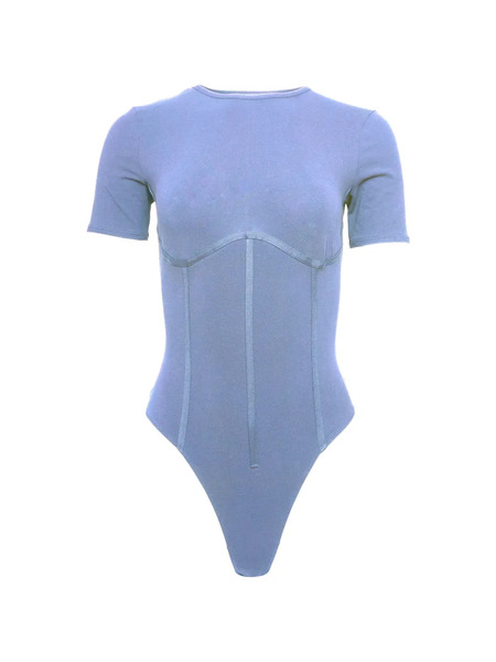  Fleur Du Mal Seam T-shirt Bodysuit - Blue 