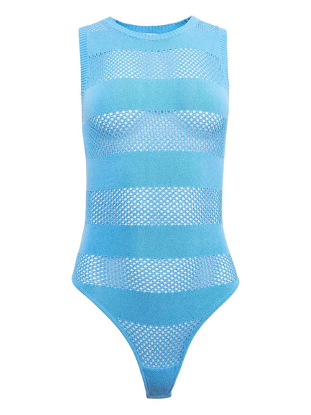  Fleur Du Mal Simone Bodysuit - Blue 