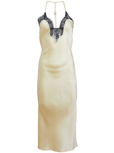 Fleur Du Mal T-strap Slip Dress - Neutrals 