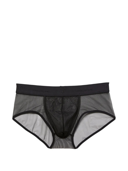  Fleur Du Mal Tulle Briefs - Black 