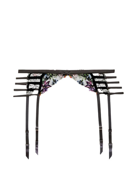  Fleur Du Mal Wildfleur Garter Belt - Black 