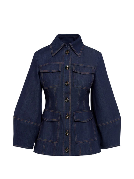  Florence & Fortitude Pocket Button Jacket - Blue 