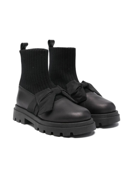  Florens Bow Detail Boots - Black 