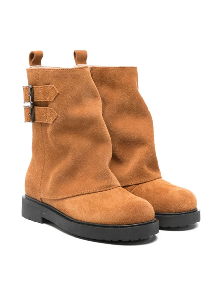  Florens Buckle-detail Boots - Brown 