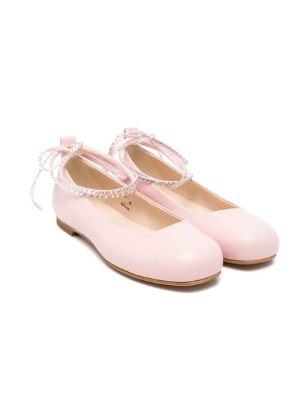  Florens Rhinestone-embellished Ballet Flats - Pink 