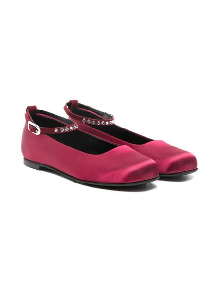  Florens Rhinestone-strap Ballerinas - Pink 