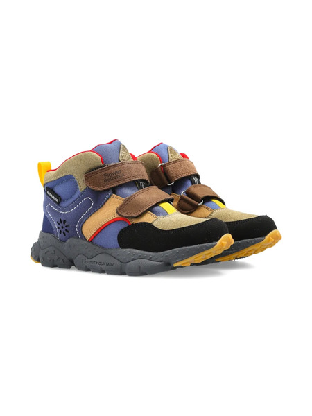  Flower Mountain Kids Touch-strap Sneakers - Blue 