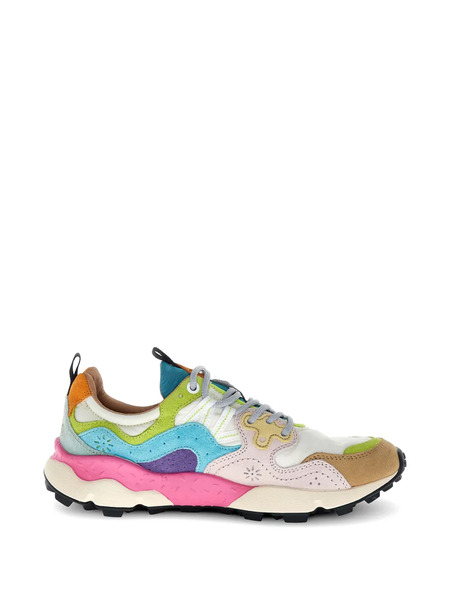  Flower Mountain Nubuck Leather Sneakers - Neutrals 