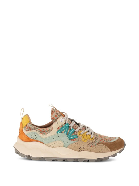  Flower Mountain Yamano 3 Floral Suede Sneakers - Neutrals 